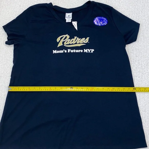 NWT 💙 San Diego Padres Mom’s Future MVP Maternity Short Sleeve Tee Women's XL - Picture 9 of 12
